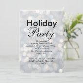 Silver Lights Holiday Invitation d'entreprise (Debout devant)