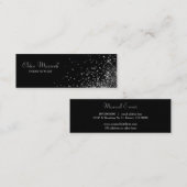 Silver Lights Minimalist Mini Visitekaartje (Voorkant / Achterkant)