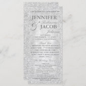 Silver Lights Wedding Programma (Voorkant / Achterkant)