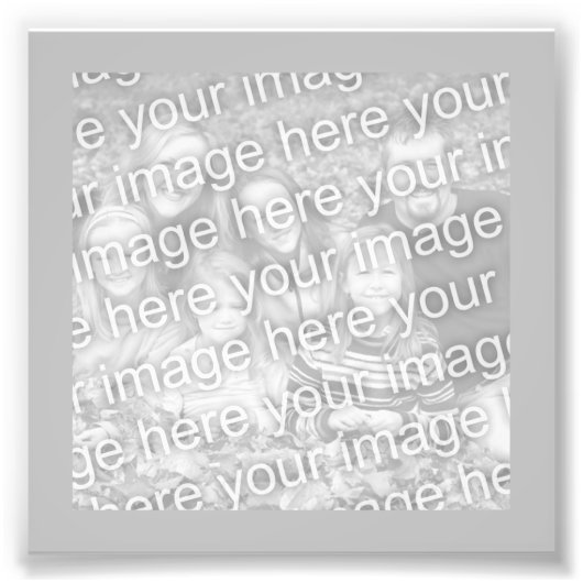 Silver Lijst Photo Foto Afdruk (Voorkant)