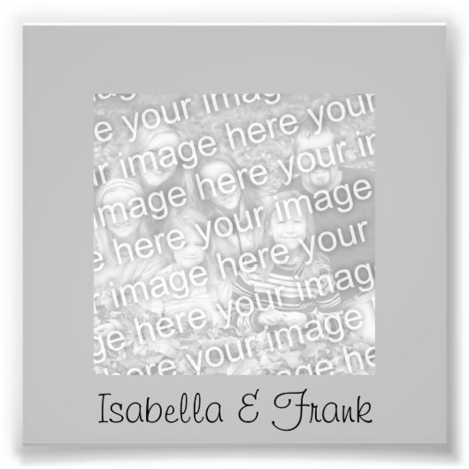 Silver Lijst Photo Foto Afdruk (Voorkant)