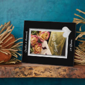 Silver Lijst Wedding Jubileum Sjabloon Fotoplaat (Zijkant)