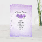 Silver Lila Lavender Charro Quinceanera Folded (Achterkant)