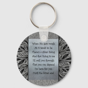 Silver Lining-toets Sleutelhanger