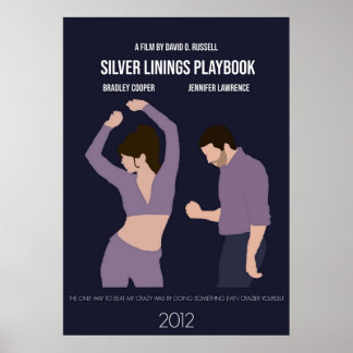 Silver Linings Minimaliserende Film van het Playbo Poster