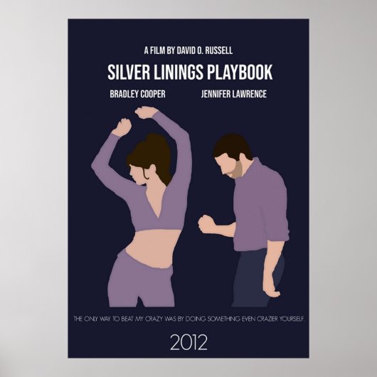 Silver Linings Minimaliserende Film van het Playbo Poster (Voorkant)