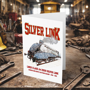 Silver Link - LNER Klasse A4 2509 Stoomtrein Loco Bedankkaart