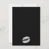 Silver Lips KISS Bachelorette Party Invitation (Dos)
