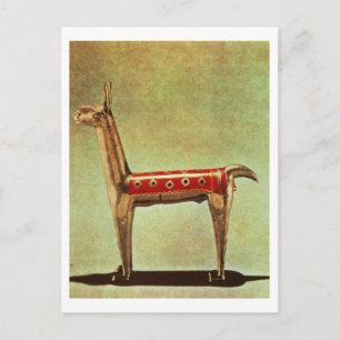 Silver Llama Figurine uit Peru na 1438 Briefkaart