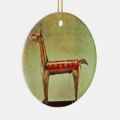 Silver Llama Figurine uit Peru na 1438 Keramisch Ornament (Rechts)