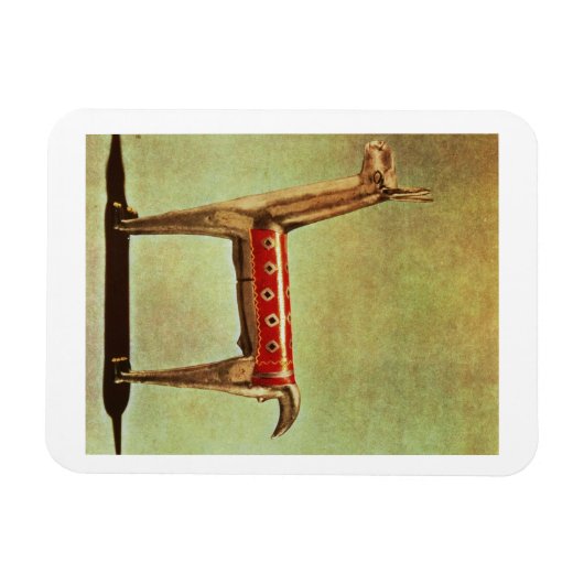 Silver Llama Figurine uit Peru na 1438 Magneet (Horizontaal)