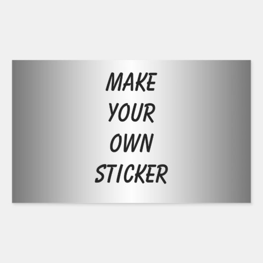 Silver Look Sticker (Voorkant)