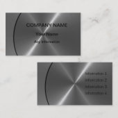 Silver Luxury Metal Visitekaartjes (Voorkant / Achterkant)