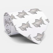 Silver Lyretail-ballon Molly Stropdas (Opgerold)