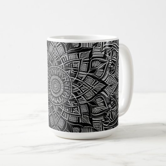 Silver Mandala Mug (Devant droit)
