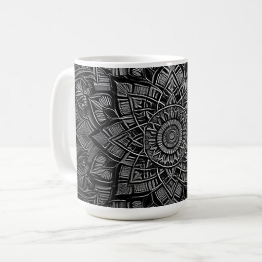 Silver Mandala Mug (Devant gauche)