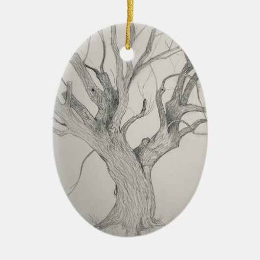 Silver Maple Keramisch Ornament (Voorkant)