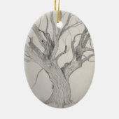 Silver Maple Keramisch Ornament (Achterkant)
