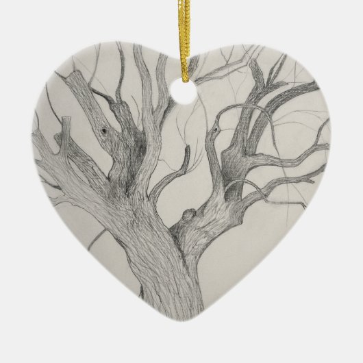 Silver Maple Keramisch Ornament (Voorkant)