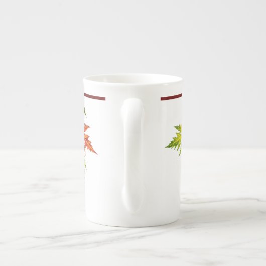 Silver Maple op een Bone China Mok (Achterkant)