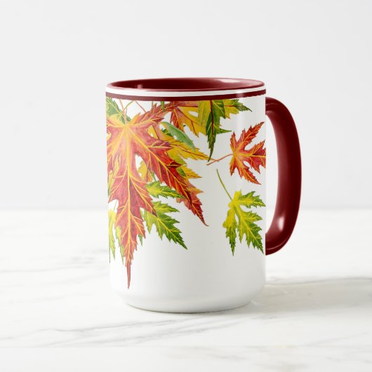 Silver Maple op een Combo Mok (15 oz) (Voorkant rechts)