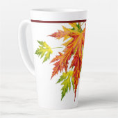 Silver Maple op een grote latte Mok (Linkerhoek)