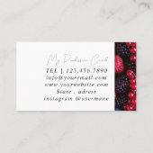 Silver Marble Pink Diamond Coach Visitekaartje (Achterkant)