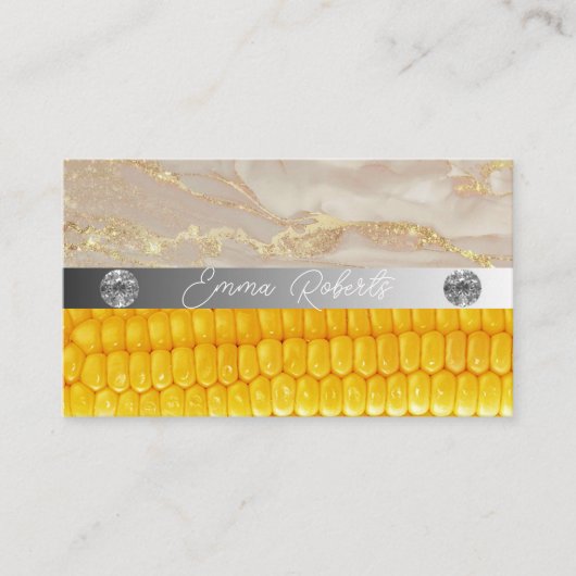 Silver Marble Pink Diamond Coach Visitekaartje (Voorkant)