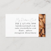 Silver Marble Pink Diamond Coach Visitekaartje (Achterkant)