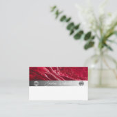 Silver Marble Pink Diamond Coach Visitekaartje (Staand voorkant)