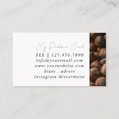 Silver Marble Pink Diamond Coach Visitekaartje (Achterkant)