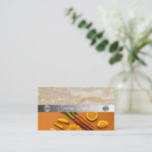 Silver Marble Pink Diamond Coach Visitekaartje (Staand voorkant)