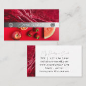 Silver Marble Pink Diamond Coach Visitekaartje (Voorkant / Achterkant)