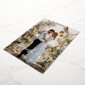 Silver Mariage Photo Plat Merci Cartes (Rotation)