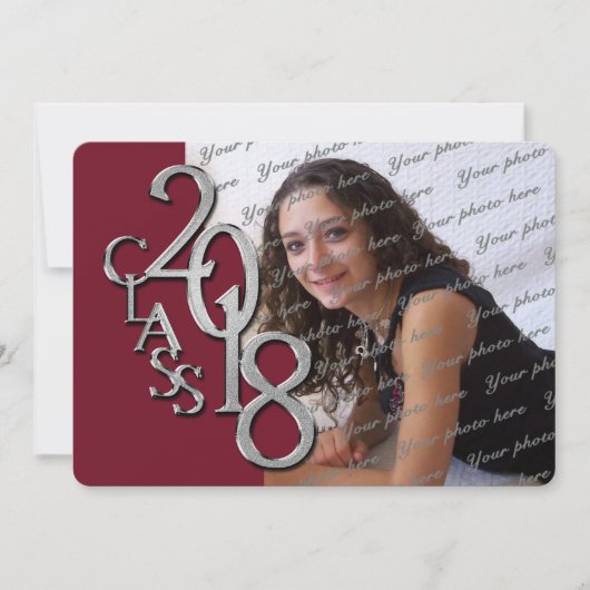 Silver Maroon 2018 - Invitation photo (Devant)