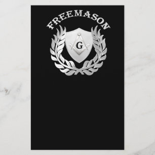 Silver masonry symbool flyer