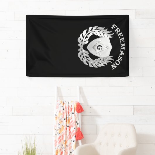 Silver masonry symbool spandoek (Insitu)