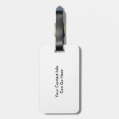 Silver Medal Soccer Monogram Letter A Bagagelabel (Achterkant verticaal)