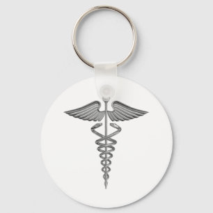 Silver Medical Symbool Sleutelhanger