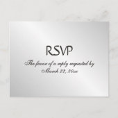 Silver Menu RSVP (Voorkant)