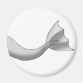 Silver Mermaid Tail Magneet (Voorkant)