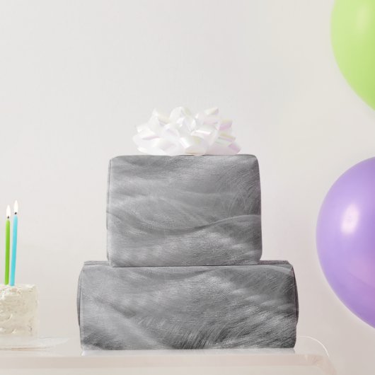 Silver Metal Abstract Cadeaupapier (Feestgeschenken)