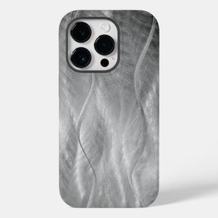 Silver Metal Abstract Case-Mate iPhone 14 Pro Hoesje