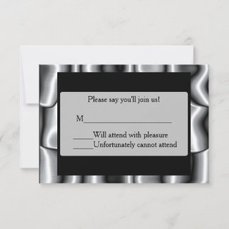 Silver Metal Bar Mitzvah RSVP II