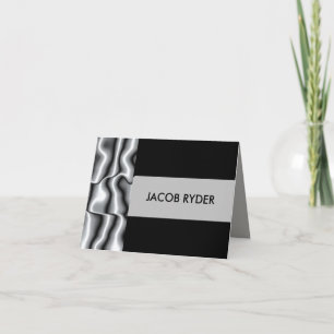 Silver Metal Hartelijk dank Bedankkaart