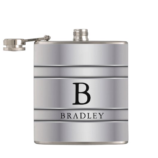 Silver Metal Heupfles (Geopend)