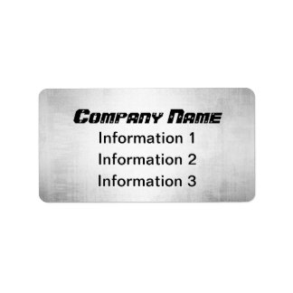 Silver Metal Look Retouradres Verzendlabels Etiket