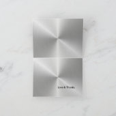 Silver Metal Shine - Carte de note Merci (Intérieur)