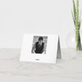 Silver Metal Shine - Carte de note Merci (Dos)