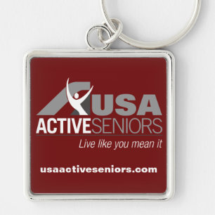 Silver Metal-Sleutelhanger, gebronkeld met USAAS-l Sleutelhanger